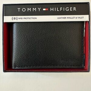 Tommy Hilfiger Black Key & Card Holder Leather Accessory
